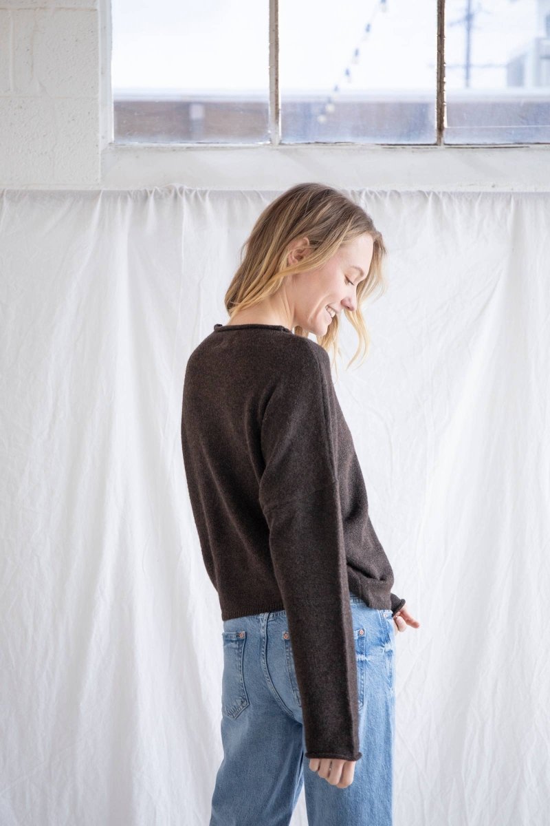 Cardigan Piper Brun Chocolat Things Between - Ex - voto