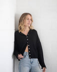 Cardigan Piper Noir Things Between - Ex - voto