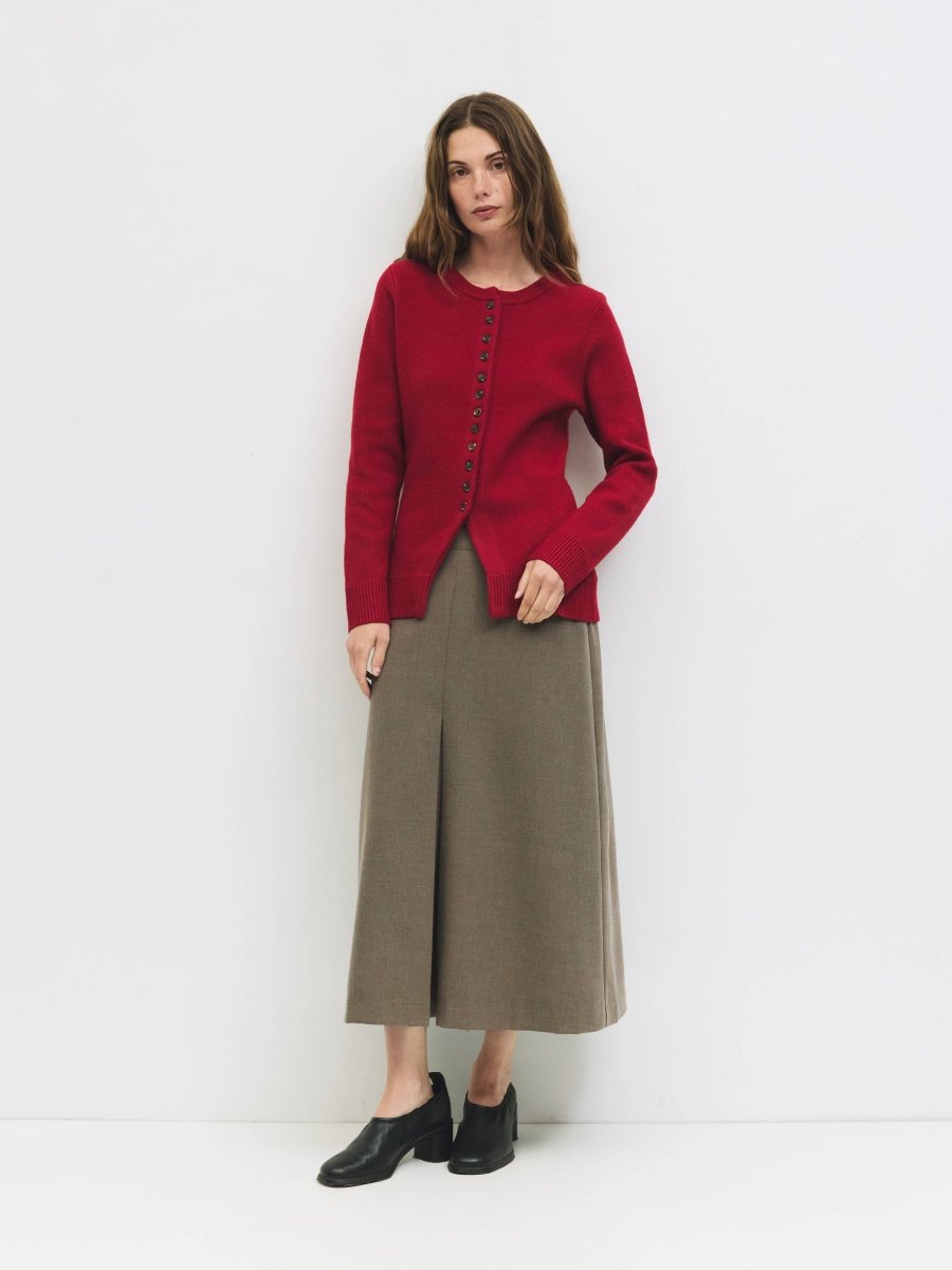 Cardigan Priya Mod Ref Rouge - Ex - voto
