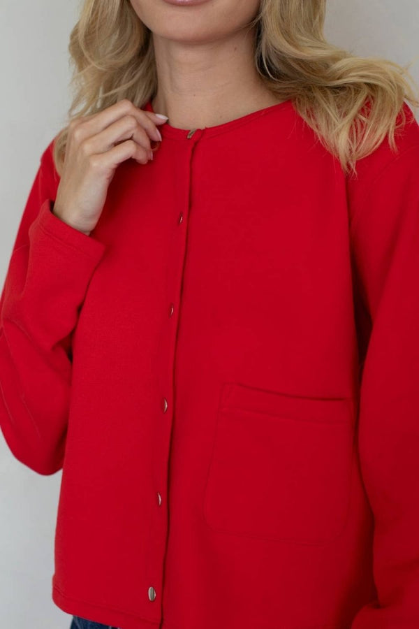 Cardigan Rory Rouge Things Between - Ex-voto