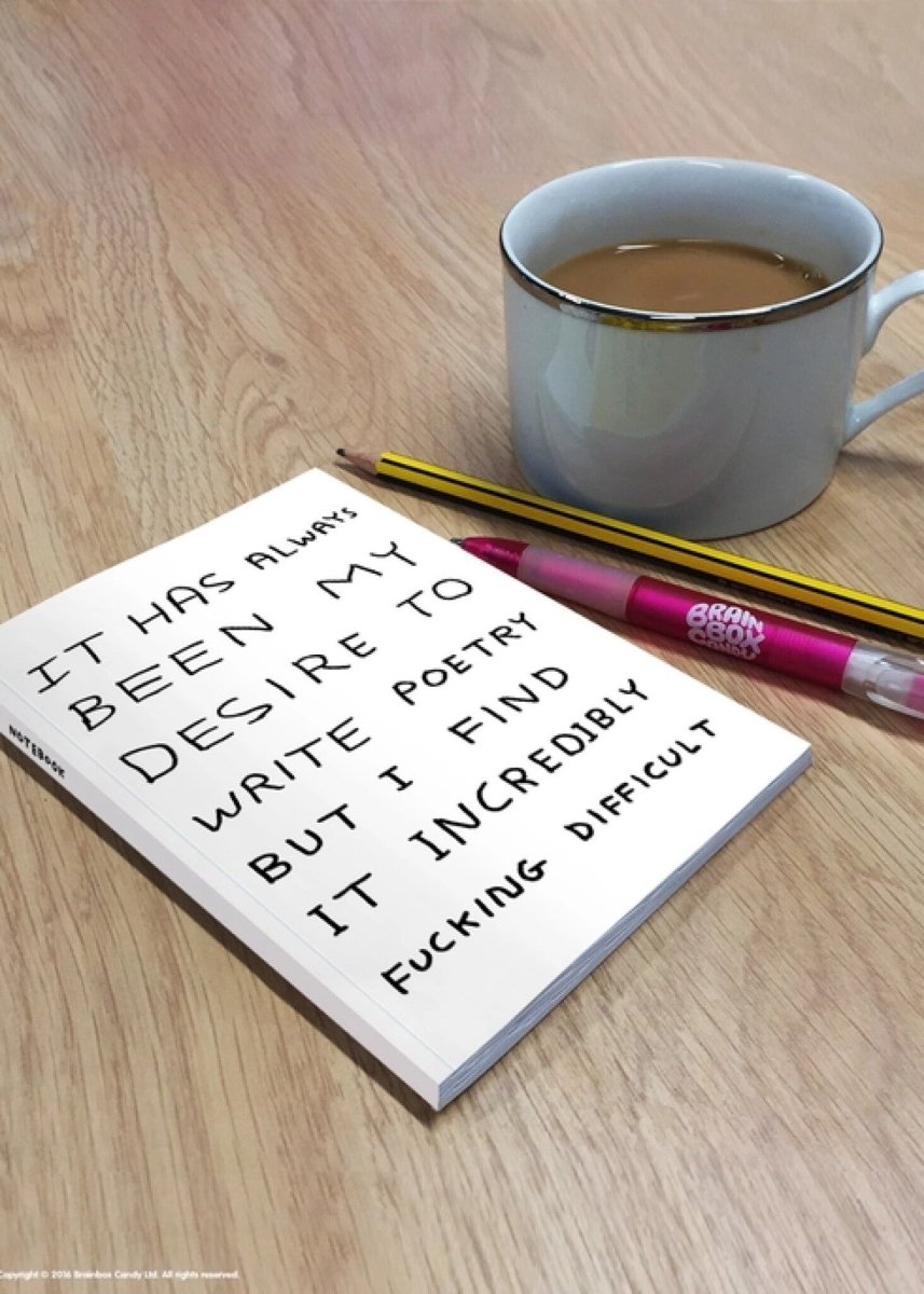 Carnet A5 Write Poetry D. Shrigley - Ex - voto