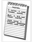 Carnet A6 Wish I'd Taken Notes D. Shrigley - Ex - voto