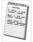 Carnet A6 Wish I'd Taken Notes D. Shrigley - Ex - voto