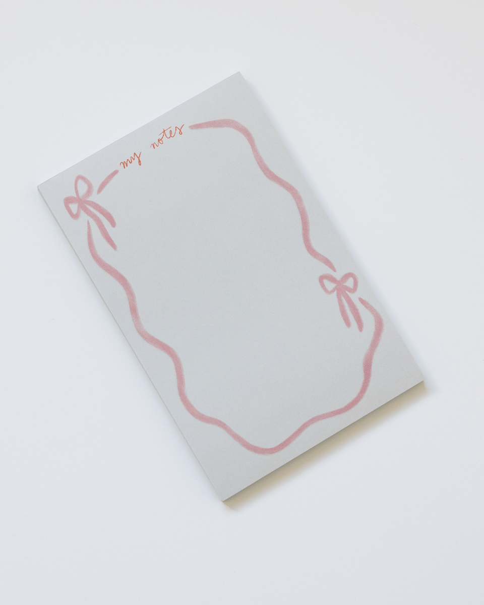 Carnet Bloc Notes Ruban Rose Sumner Lane - Ex - voto