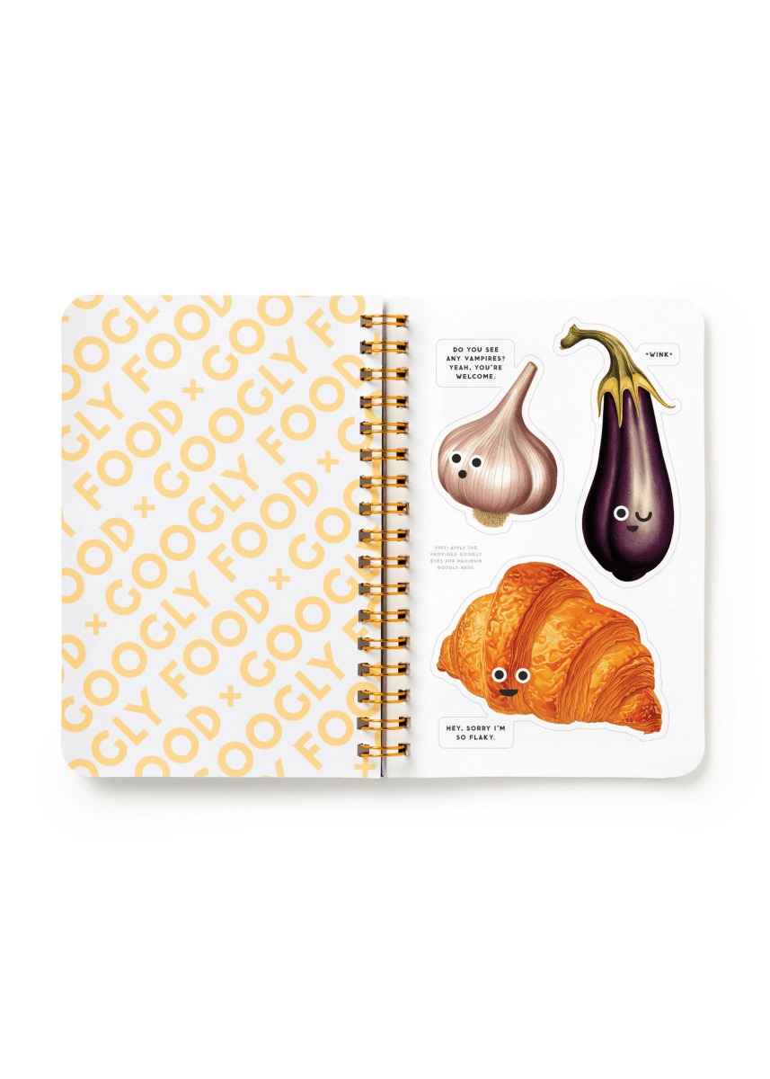 Carnet d&#39;Autocollants Googly Food Chronicle Books - Ex - voto