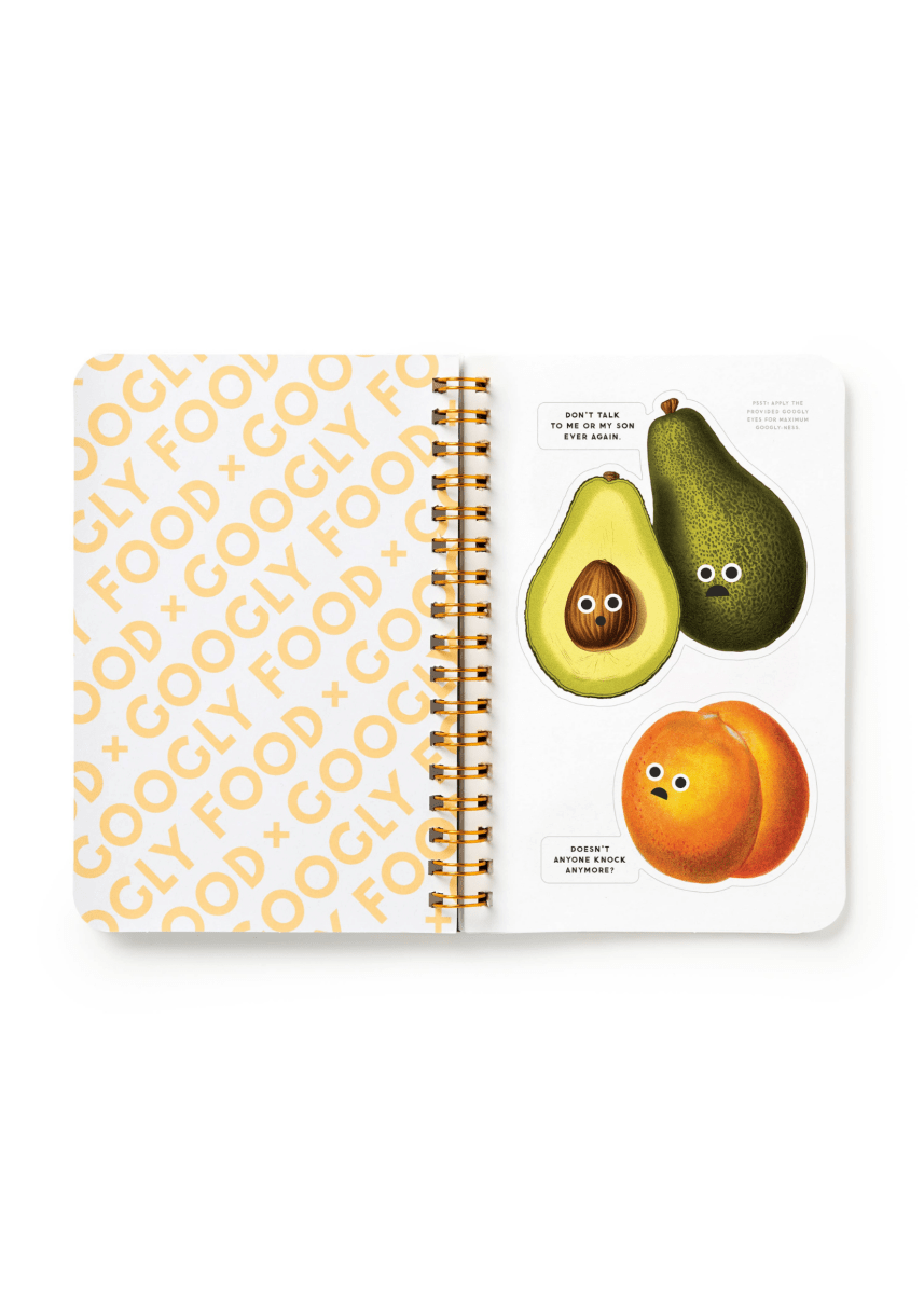 Carnet d&#39;Autocollants Googly Food Chronicle Books - Ex - voto