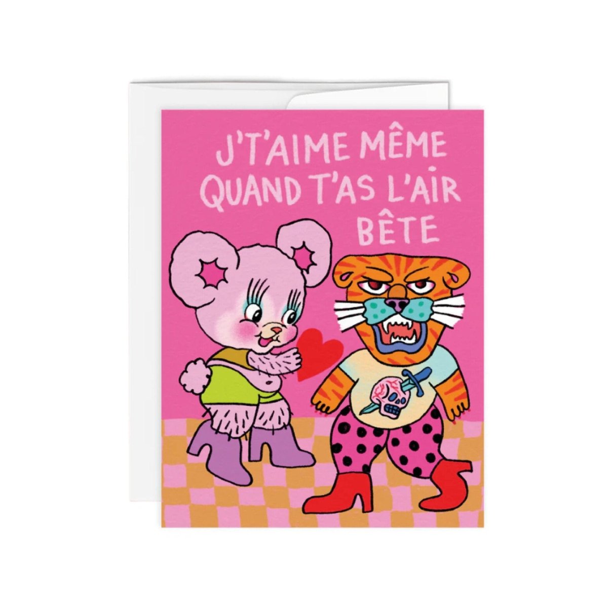 Carte de Souhaits Amour Bête Paperole - Ex - voto