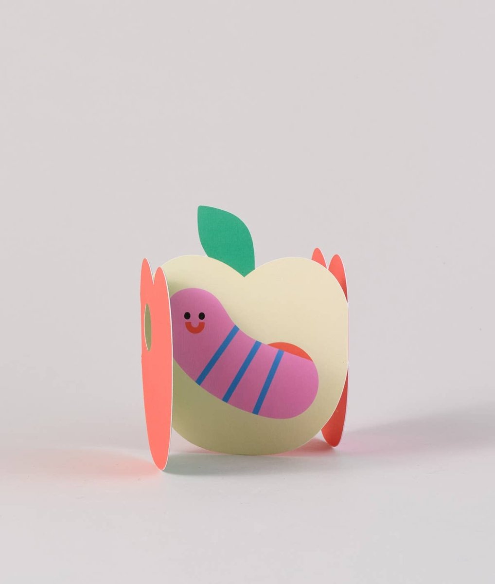 Carte de souhaits Apple Fold Out WRAP - Ex - voto