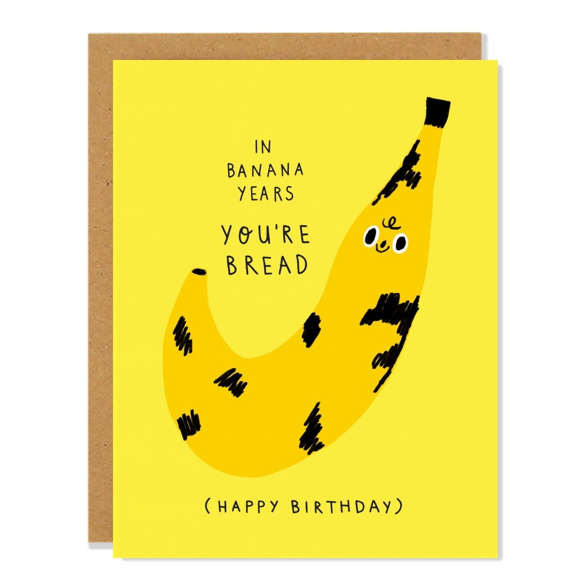 Carte de souhaits Banana Bread Badger & Burke - Ex - voto