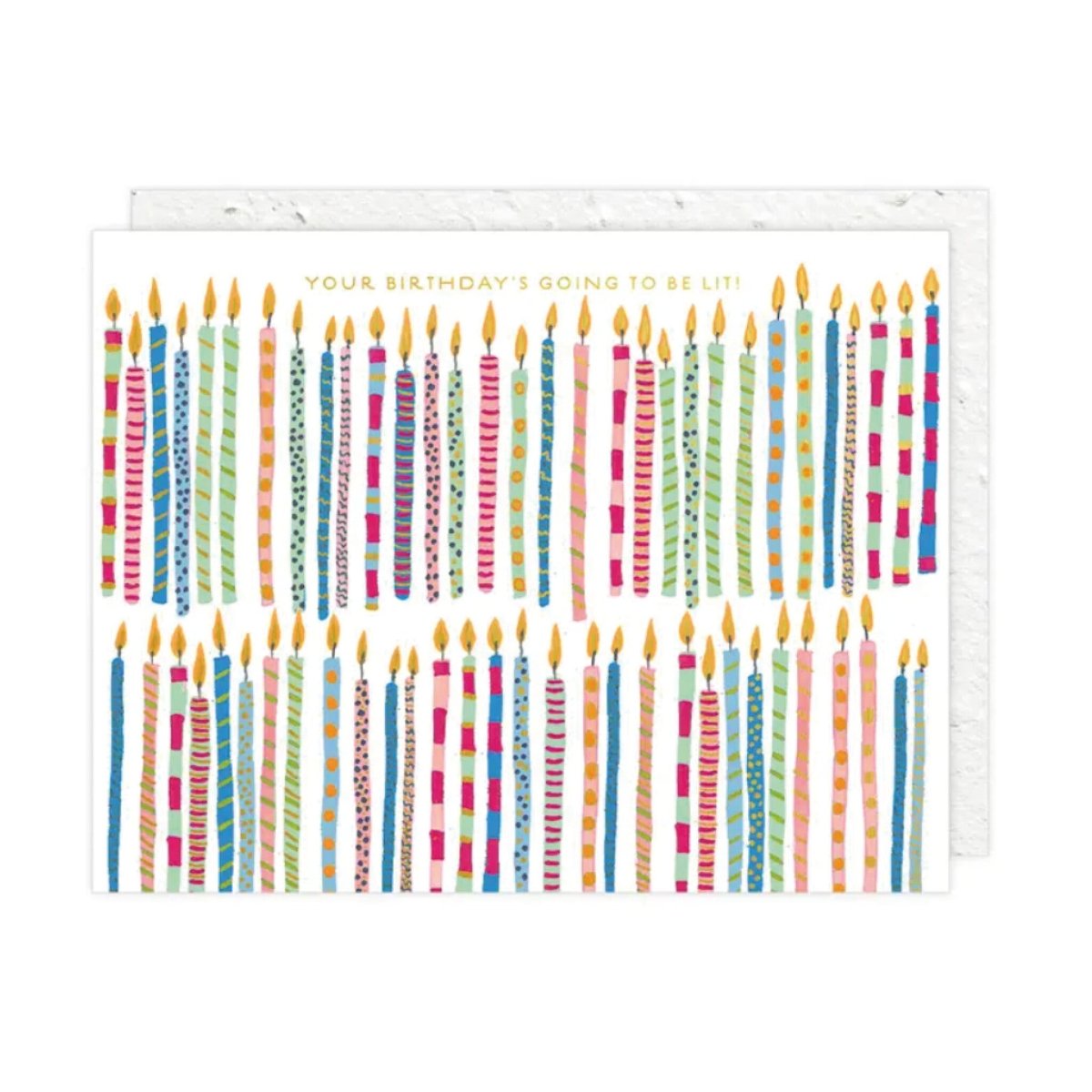 Carte de Souhaits Bday Candles Seedlings - Ex - voto