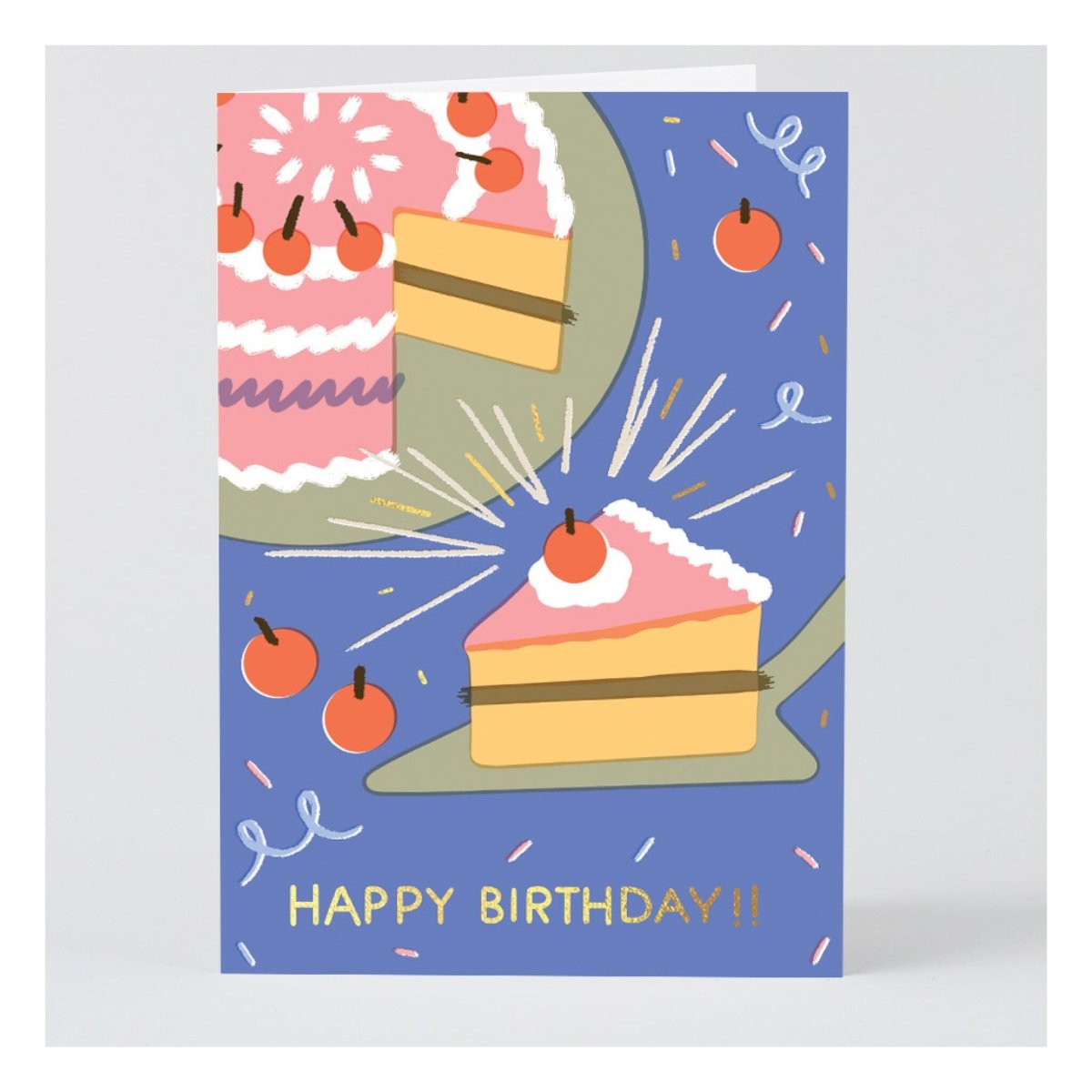 Carte de Souhaits Birthday Slice WRAP - Ex - voto