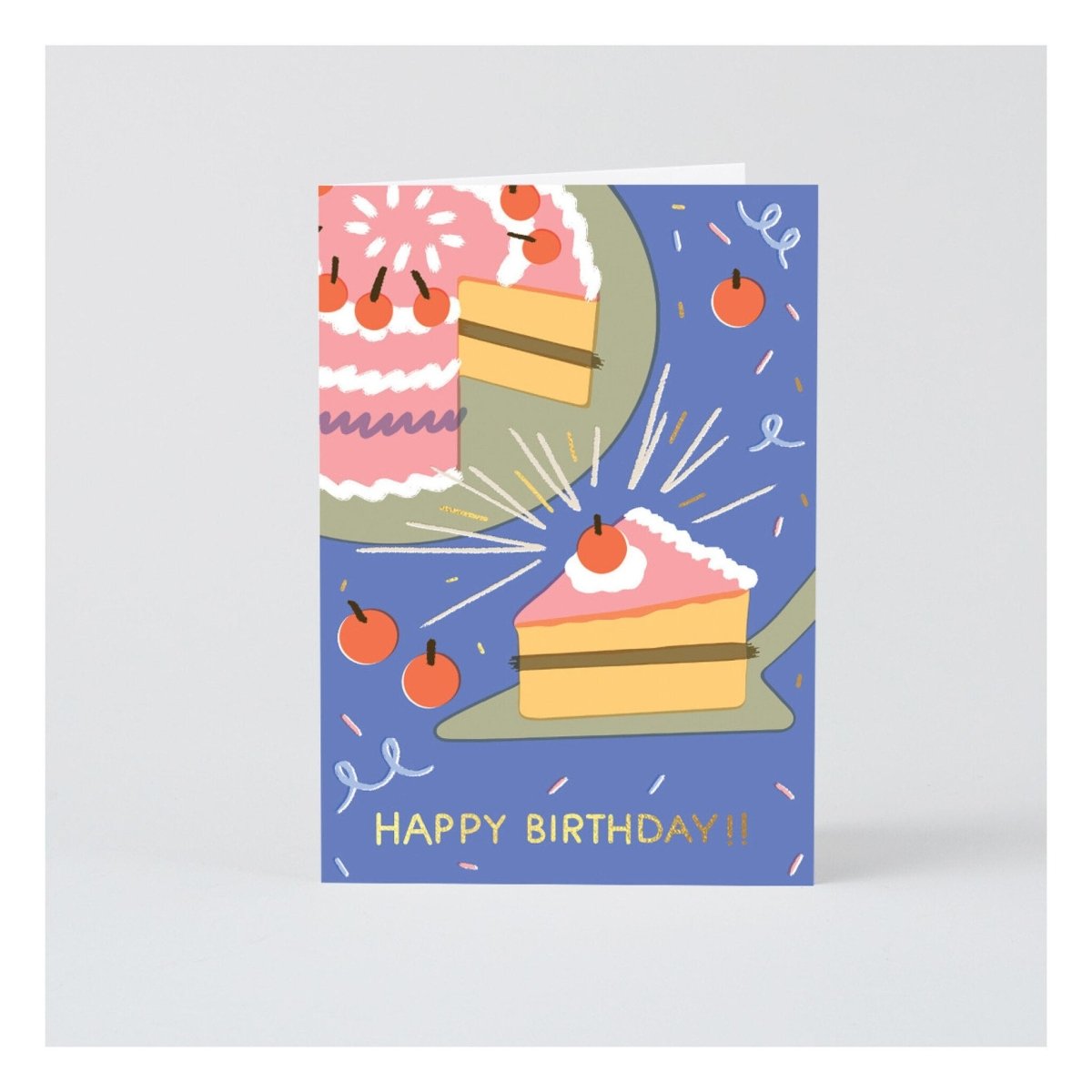 Carte de Souhaits Birthday Slice WRAP - Ex - voto