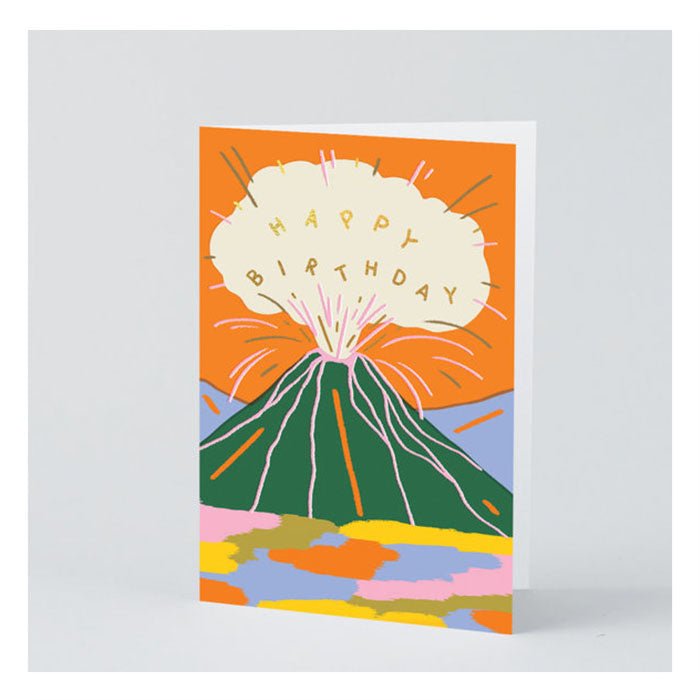 Carte de Souhaits Birthday Volcano WRAP - Ex - voto