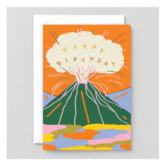 Carte de Souhaits Birthday Volcano WRAP - Ex - voto