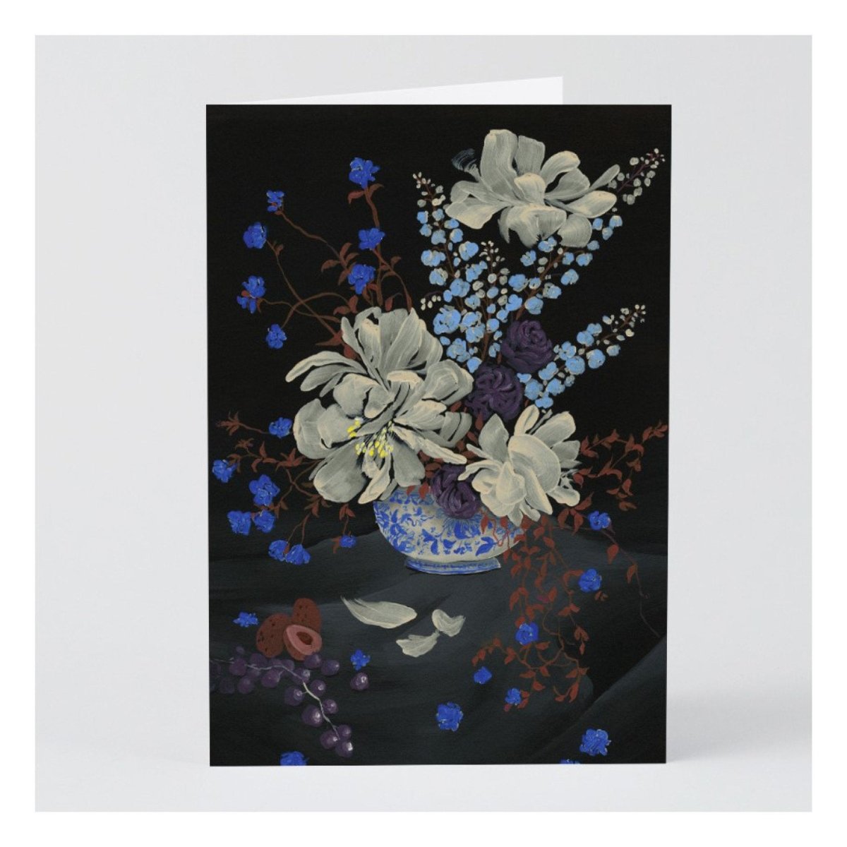 Carte de Souhaits Blue Bouquet WRAP - Ex - voto