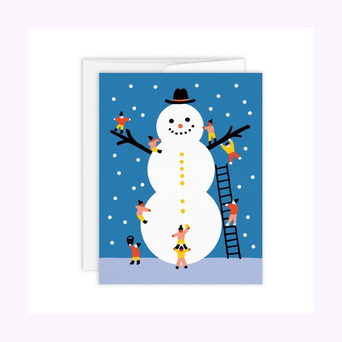 Carte de Souhaits Bonhomme de Neige Géant Paperole - Ex - voto