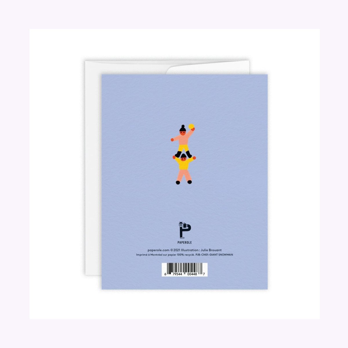 Carte de Souhaits Bonhomme de Neige Géant Paperole - Ex - voto