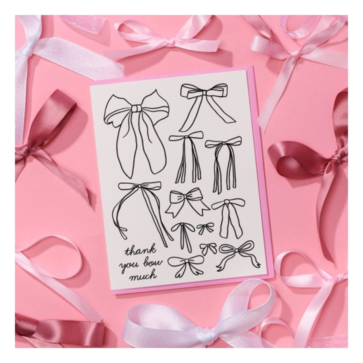Carte de Souhaits Bow Thank You AHWA - Ex - voto