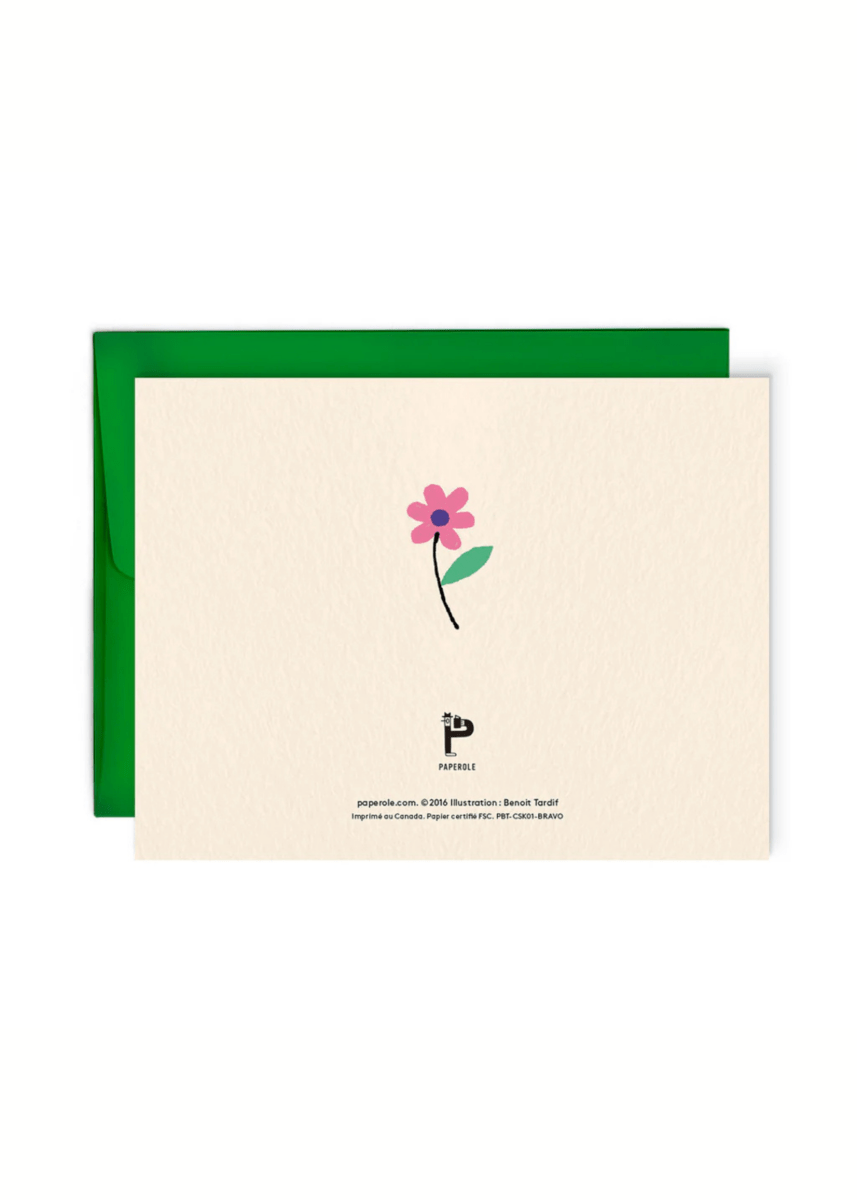 Carte de Souhaits BRAVO Paperole - Ex - voto