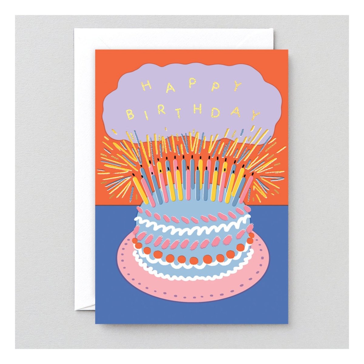 Carte de Souhaits Cake & Candles WRAP - Ex - voto