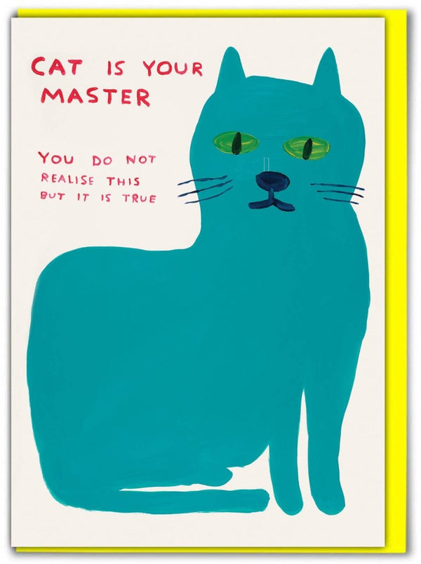 Carte de Souhaits Cat Master D. Shrigley - Ex-voto