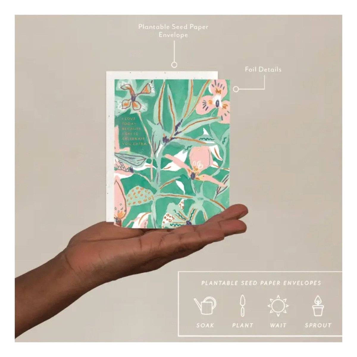 Carte de Souhaits Celebrate You Seedlings - Ex - voto