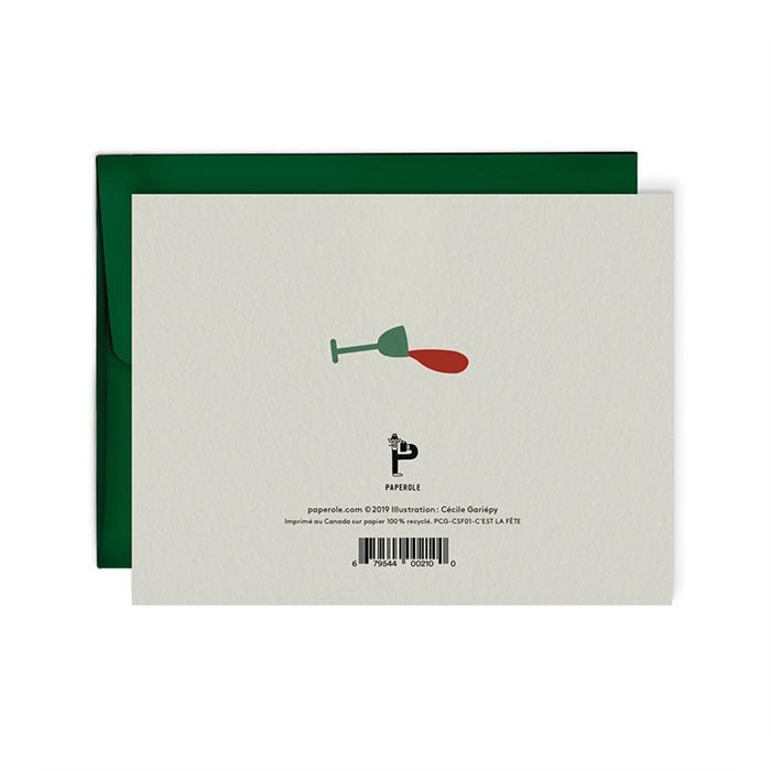Carte de Souhaits C'est la fête Paperole - Ex - voto