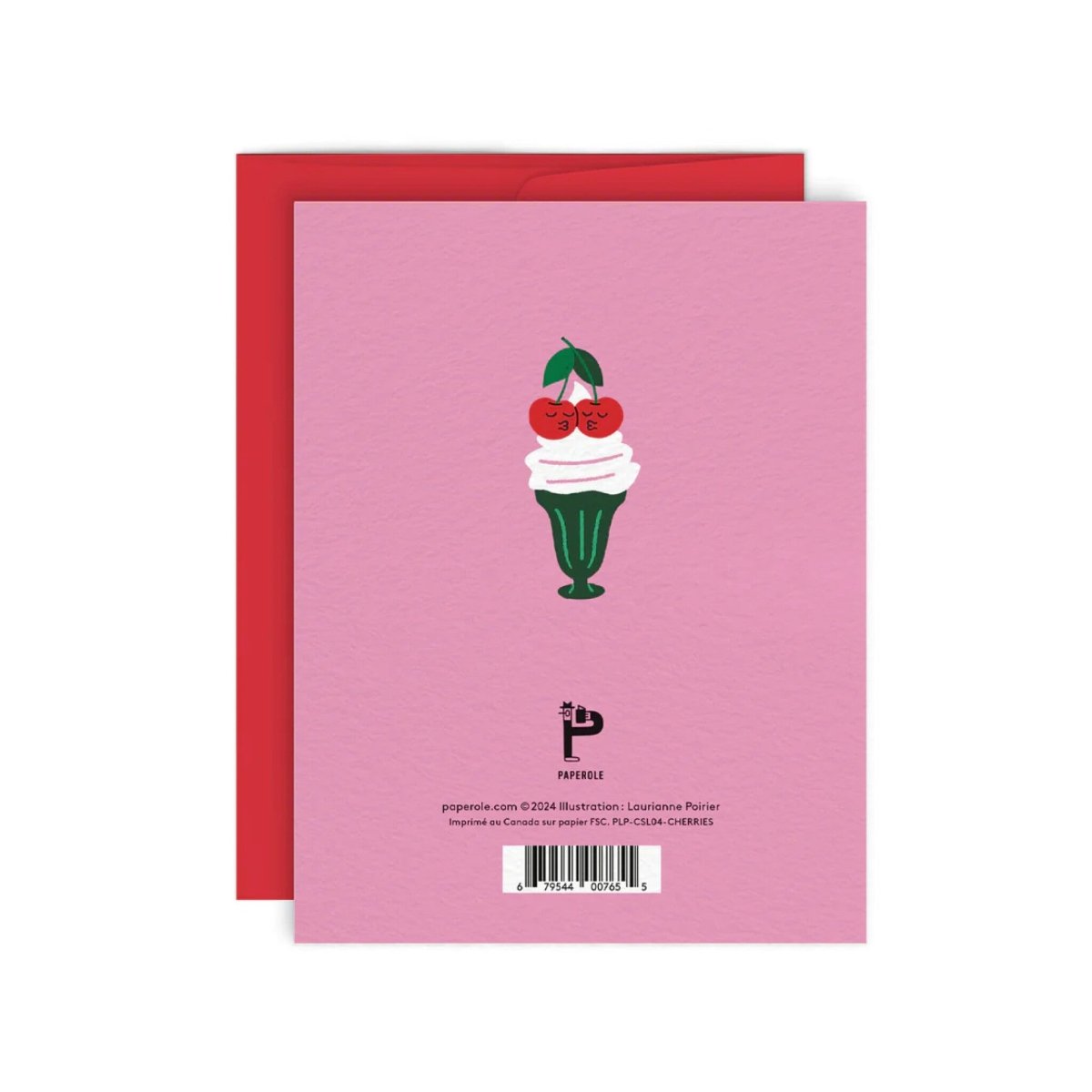 Carte de Souhaits Cherries Paperole - Ex - voto