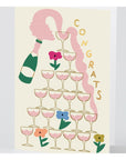 Carte de Souhaits Congrats Champagne WRAP - Ex - voto