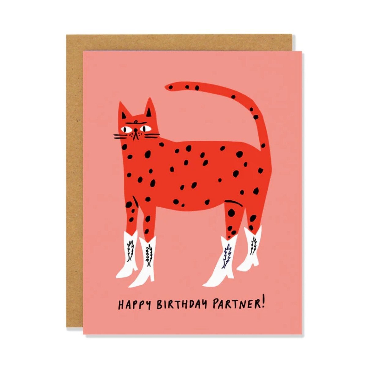 Carte de Souhaits Cowboy Kitty Badger & Burke - Ex - voto