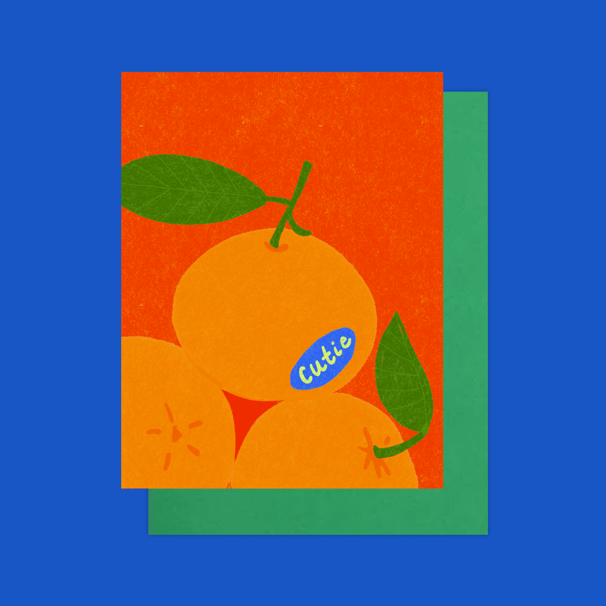 Carte de Souhaits Cutie Mandarine Mel Andrel - Ex-voto