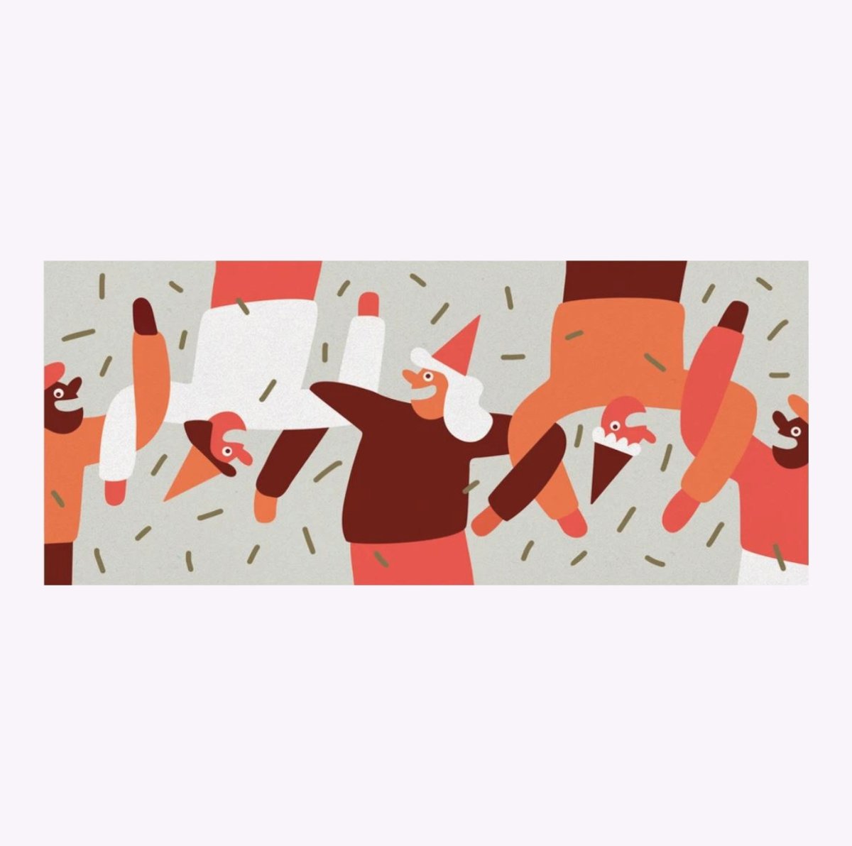 Carte de Souhaits Danse en ligne Paperole - Ex - voto