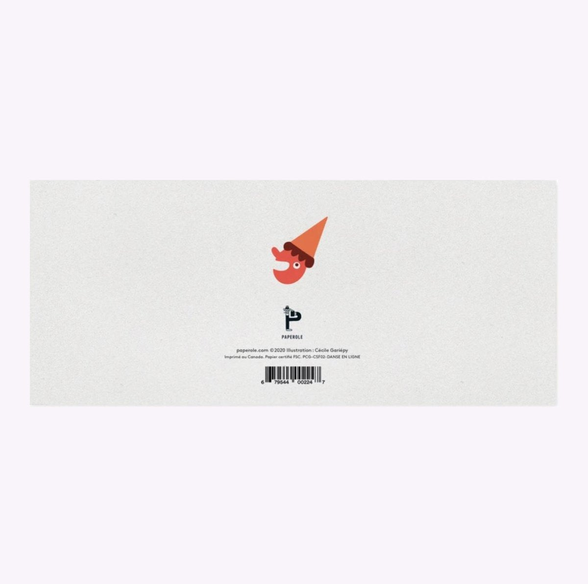 Carte de Souhaits Danse en ligne Paperole - Ex - voto