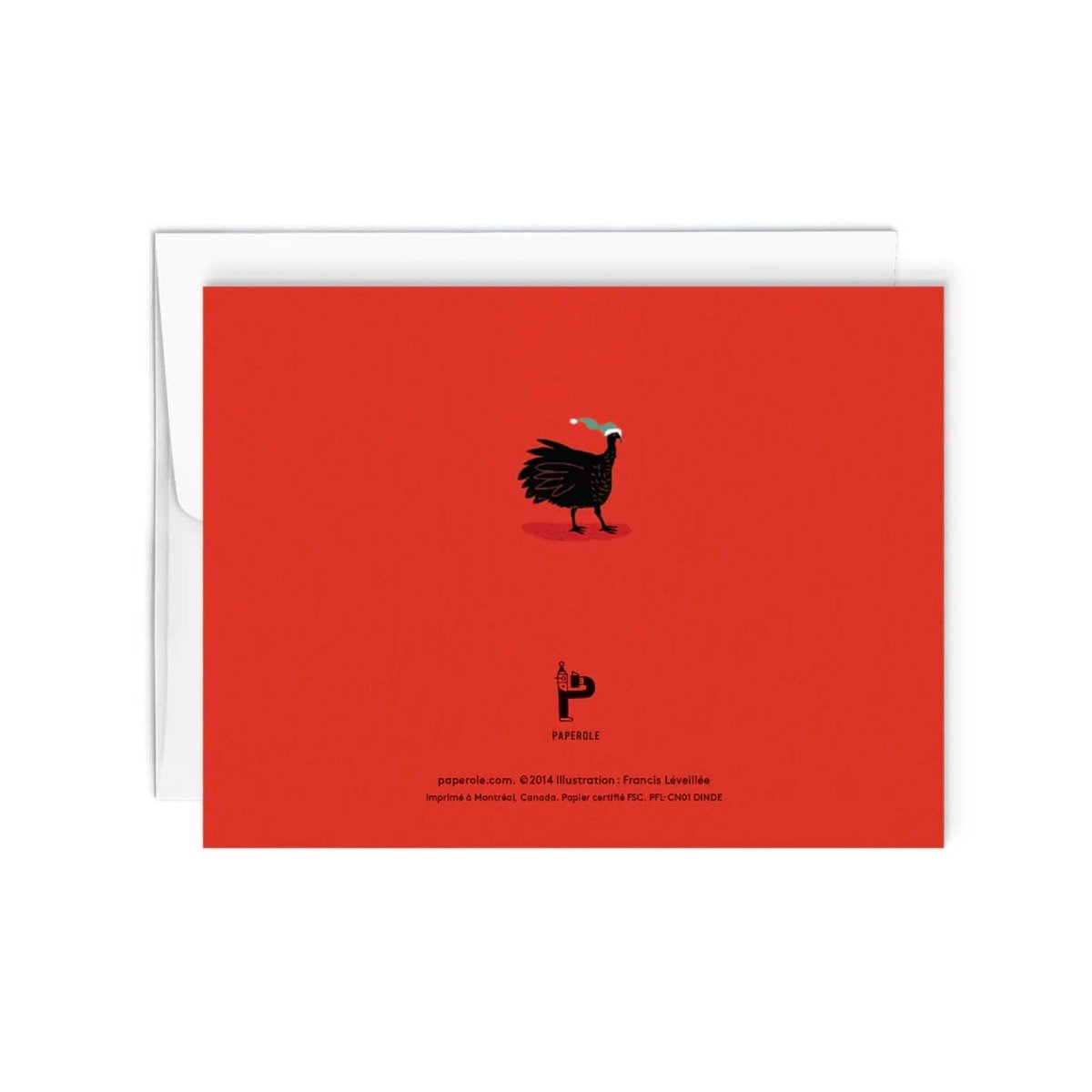 Carte de Souhaits Dinde Paperole - Ex - voto