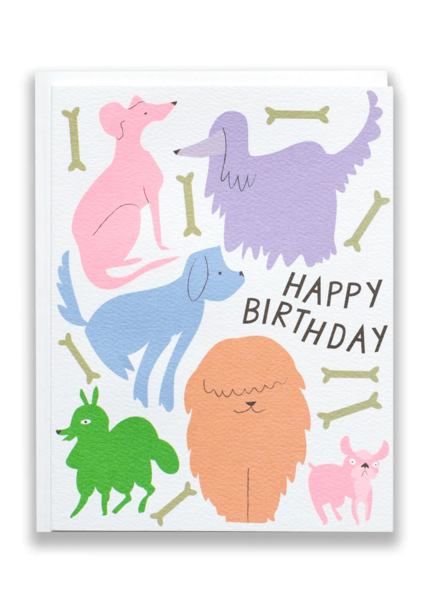 Carte de Souhaits Dogs, Dogs and more Dogs Banquet Atelier - Ex - voto