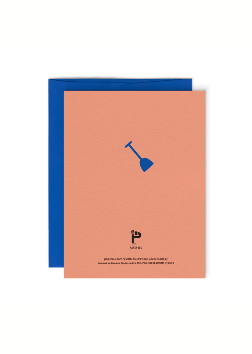 Carte de Souhaits Drunk in love Paperole - Ex - voto