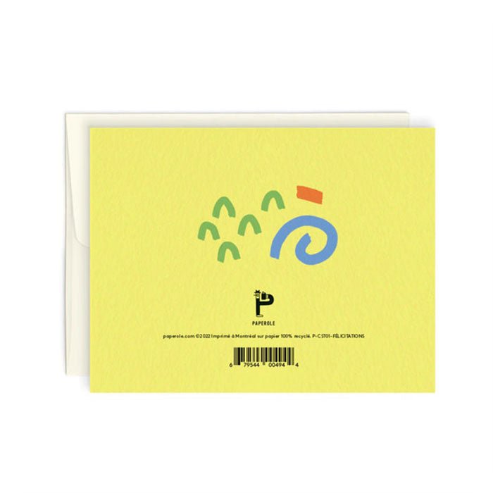 Carte de Souhaits Félicitations Paperole - Ex - voto