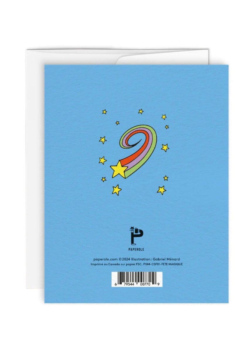 Carte de Souhaits Fête Magique Paperole - Ex - voto