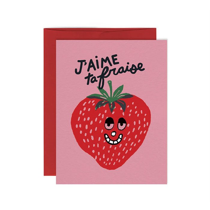 Carte de Souhaits Fraise Paperole - Ex - voto