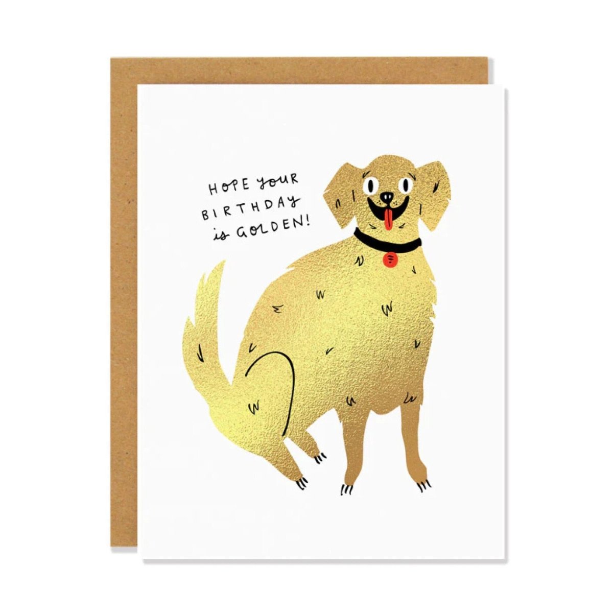 Carte de Souhaits Golden Birthday Badger & Burke - Ex - voto