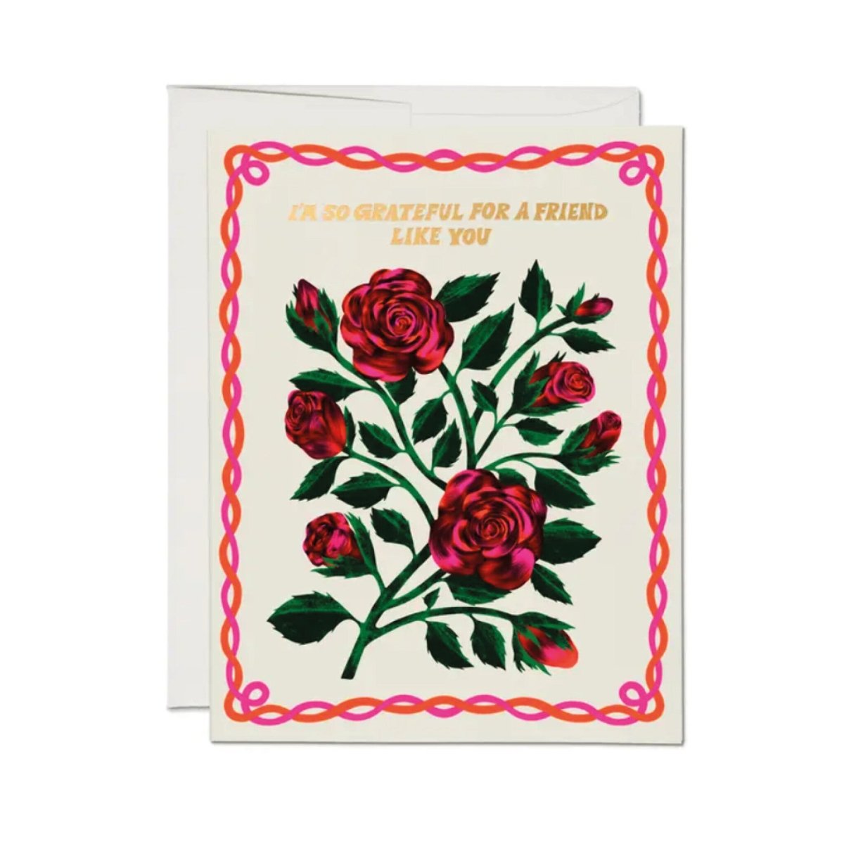 Carte de Souhaits Grateful Roses Red Cap Cards - Ex - voto