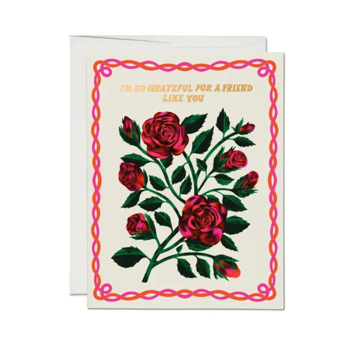 Carte de Souhaits Grateful Roses Red Cap Cards - Ex - voto