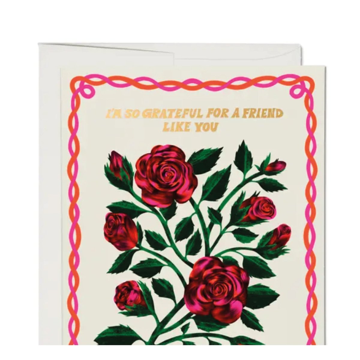 Carte de Souhaits Grateful Roses Red Cap Cards - Ex - voto