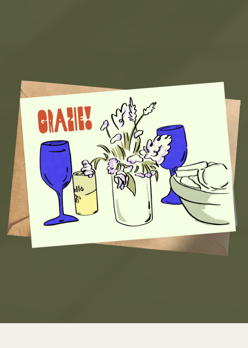 Carte de souhaits Grazie Mel Andrel - Ex - voto