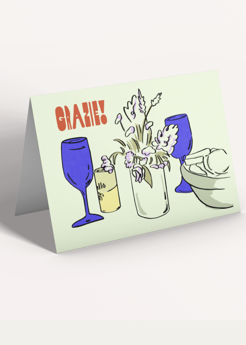 Carte de souhaits Grazie Mel Andrel - Ex - voto