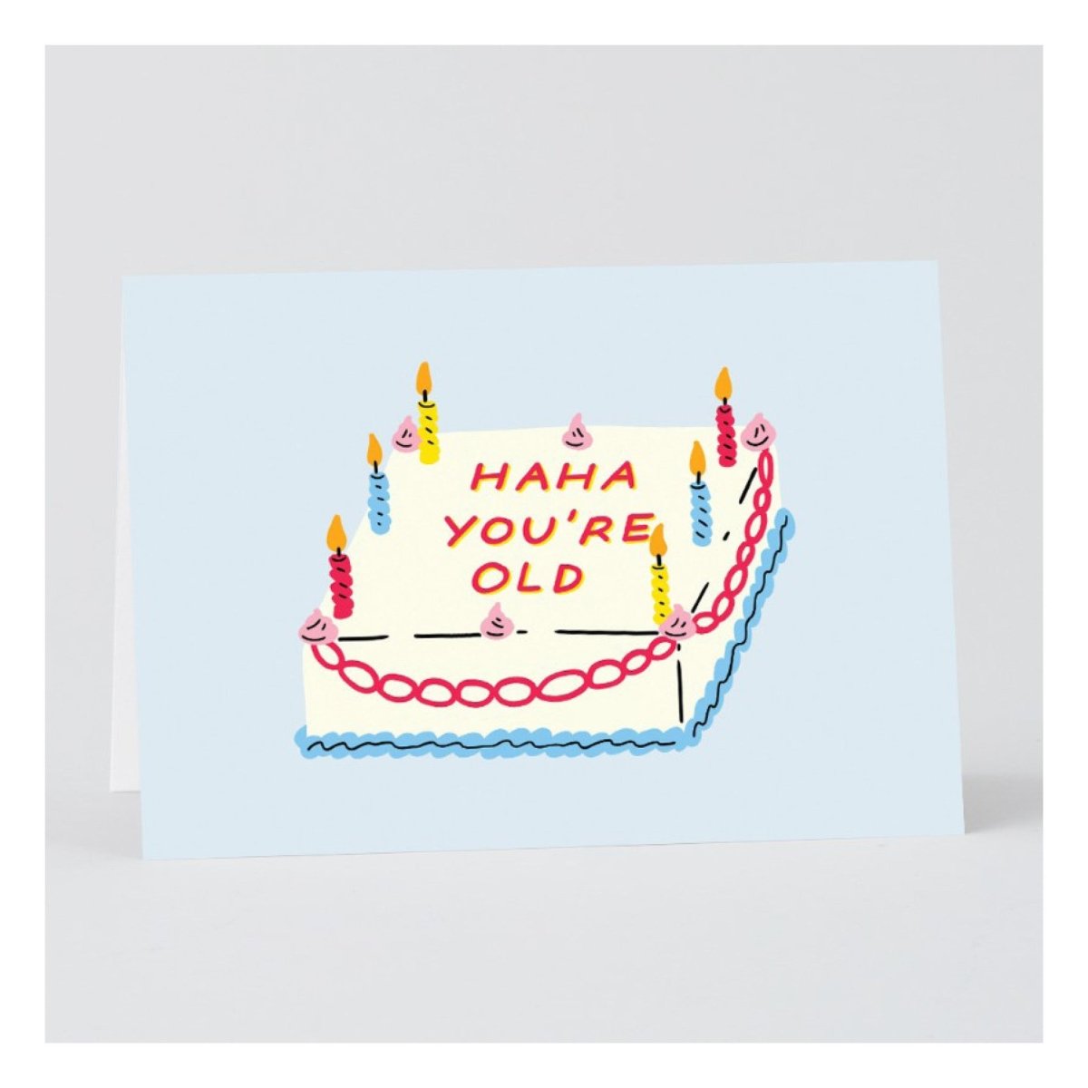 Carte de Souhaits HAHA Cake WRAP - Ex - voto
