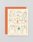 Carte de souhaits Happy Birthday Animal Stack WRAP - Ex - voto