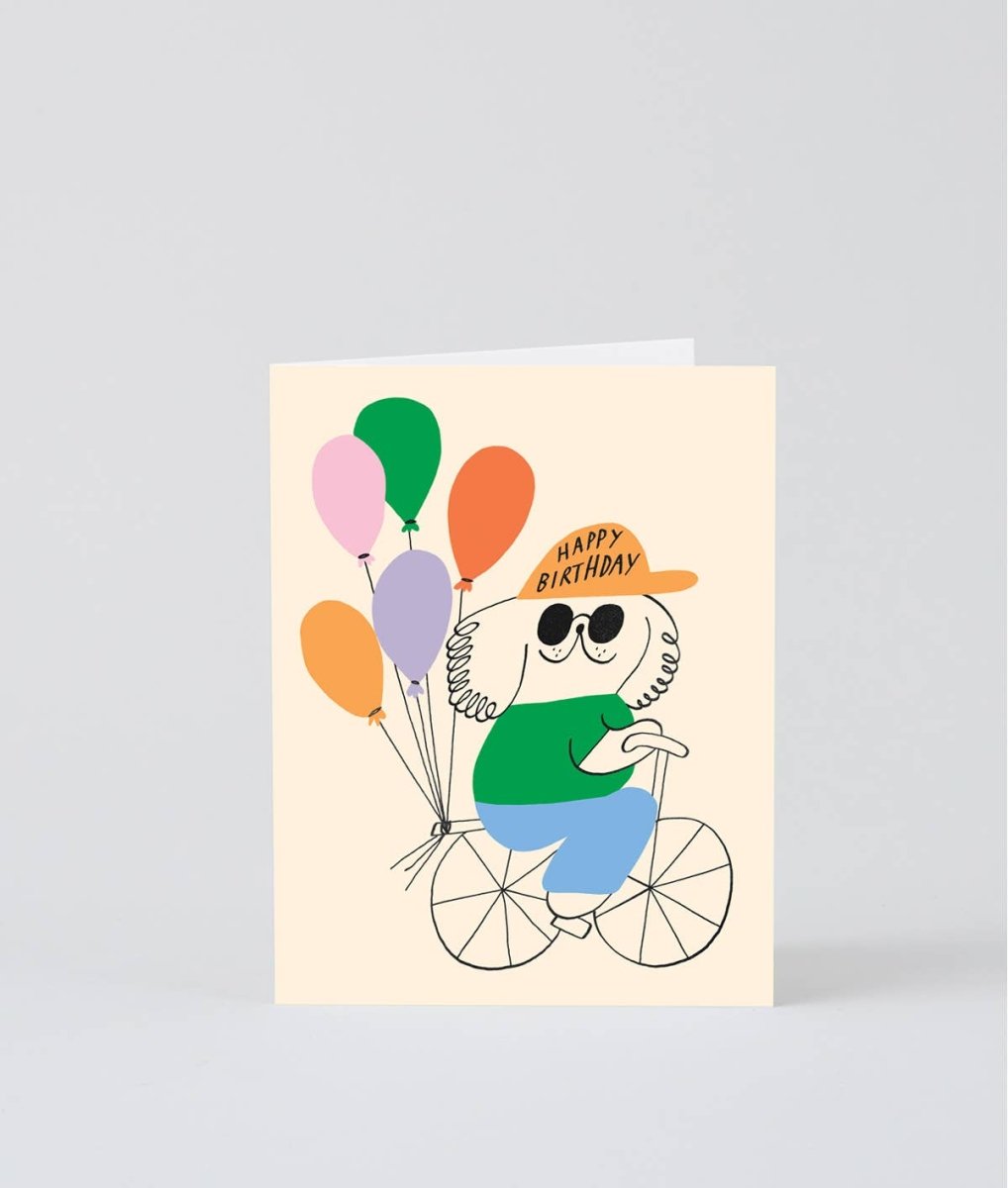 Carte de souhaits Happy Birthday Cool Dude WRAP - Ex - voto