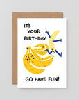 Carte de Souhaits Have Fun Banana WRAP - Ex - voto