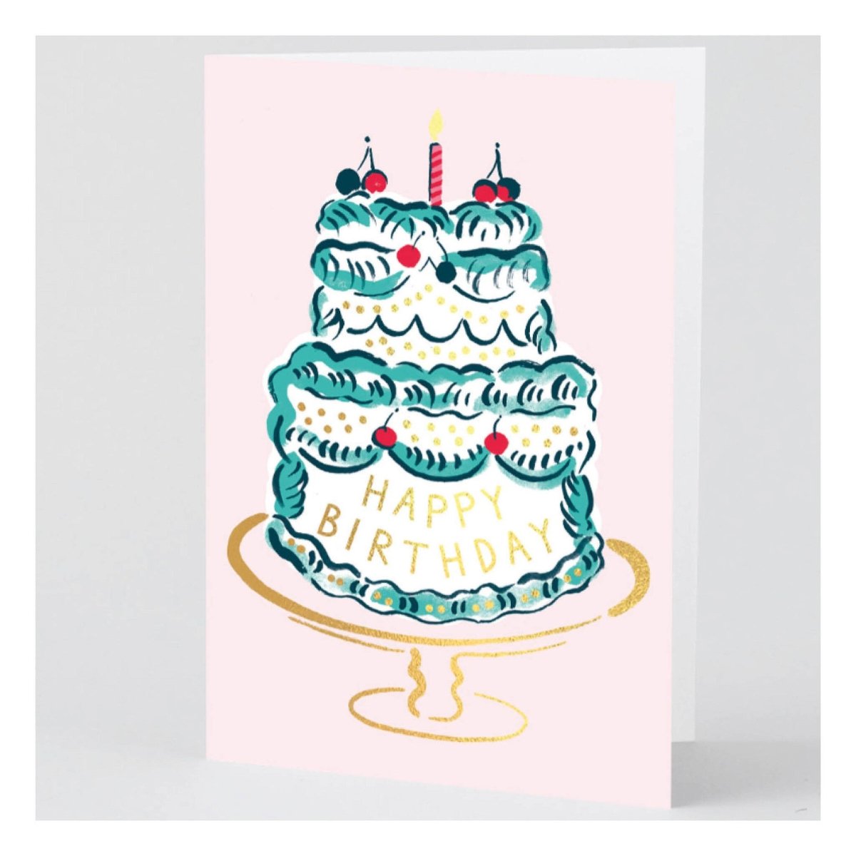 Carte de Souhaits HB Cake & Candle WRAP - Ex - voto